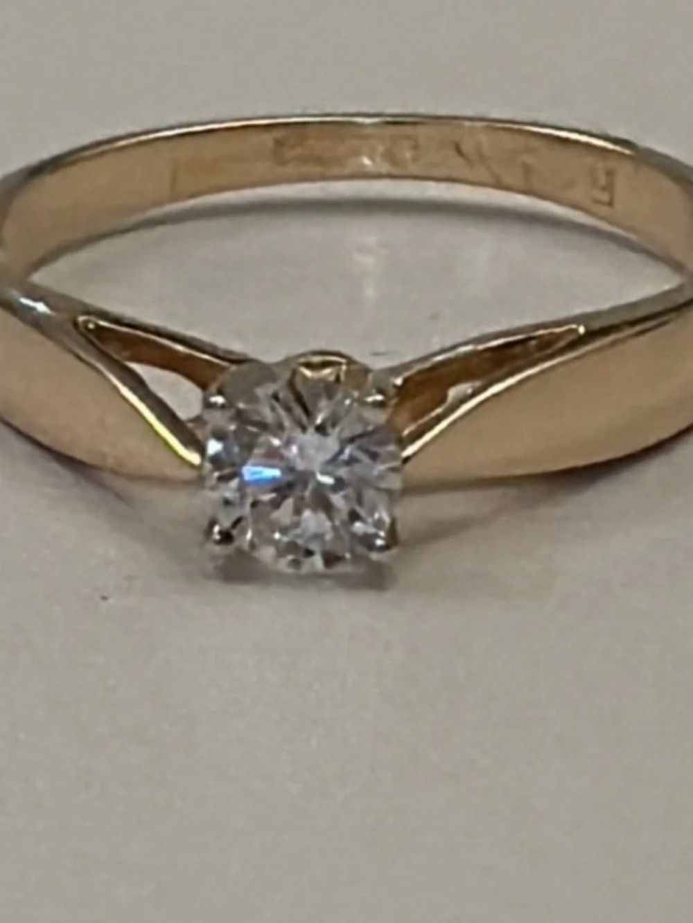 🌟6XHP🌟Ladies 0.28 Real Diamond ring. Ring Size 5 weighing 1.77 grams - Picture 13 of 13